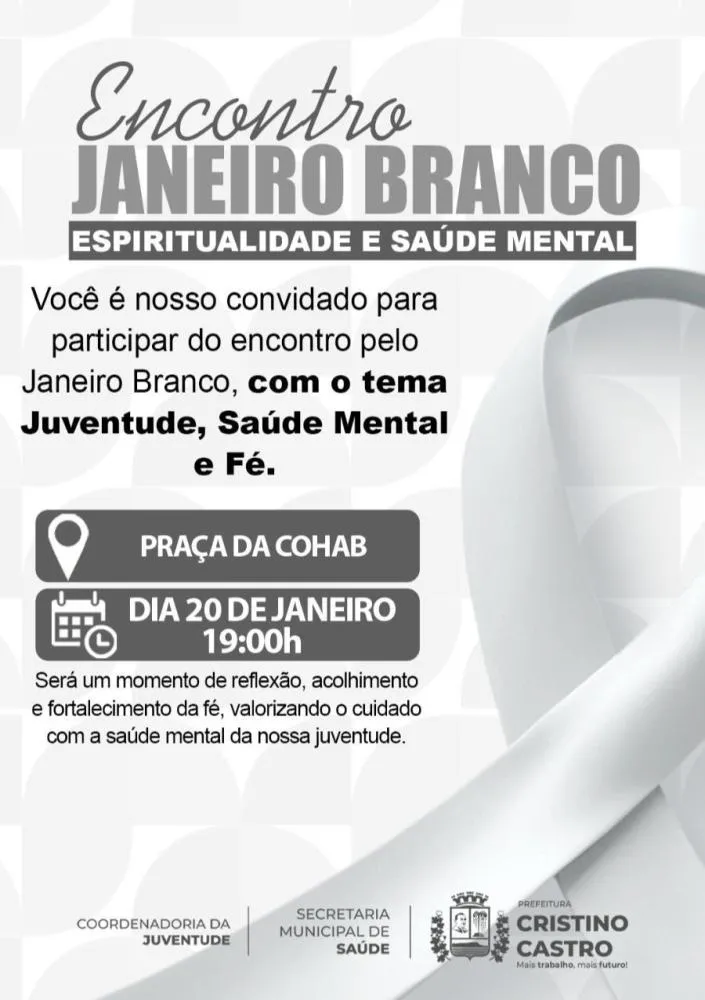 Cristino Castro realiza encontro do Janeiro Branco com foco na saúde mental da juventude