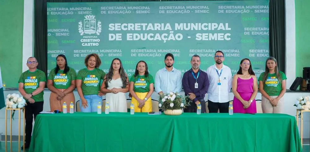 Cristino Castro abre Jornada Pedagógica 2026, com o tema “Educação integral na prática: cuidar e ensinar”